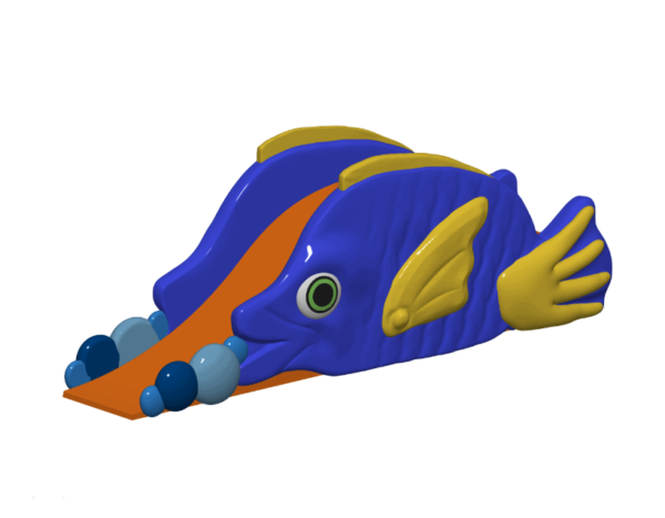 blue fish slide