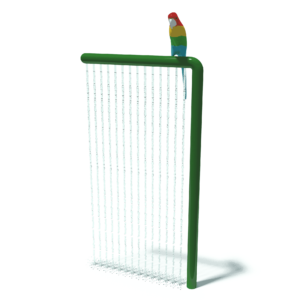 SHOWER CURTAIN WITH PARROT